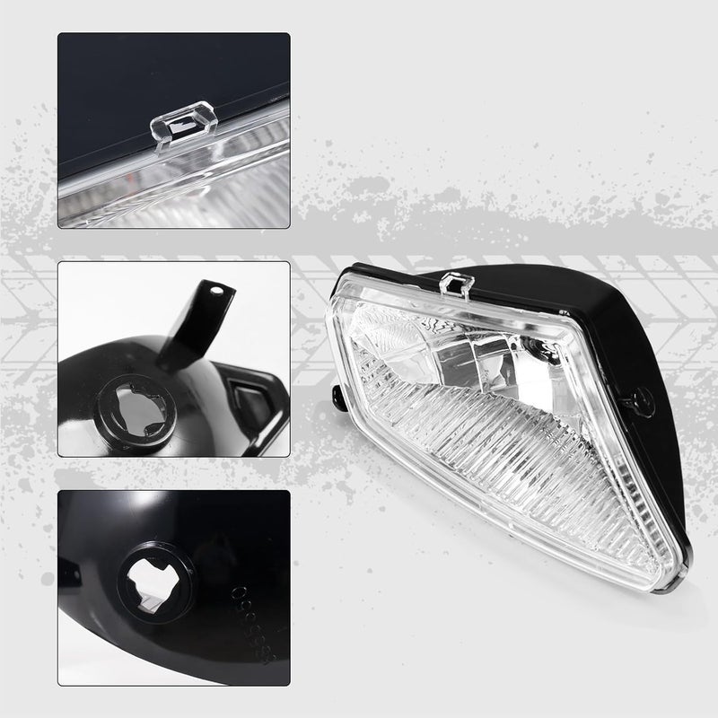 A & UTV PRO Headlight Housing for Polaris Sportsman 500 2005-2010, Head Light Covers for Polaris Sportsman 500 HO EFI TOURING 2005-2010, 2PCS - Image 4